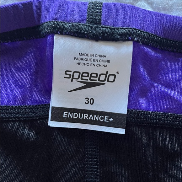 Speedo Black and Purple Swimwear - Picture 2 of 2